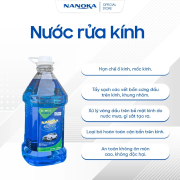 Nước Rửa Kính Ô Tô Nanoka 5in1 – Tẩy Vết Bẩn, Váng Dầu, Khử Mốc – An Toàn Không Ăn Mòn 2,5L